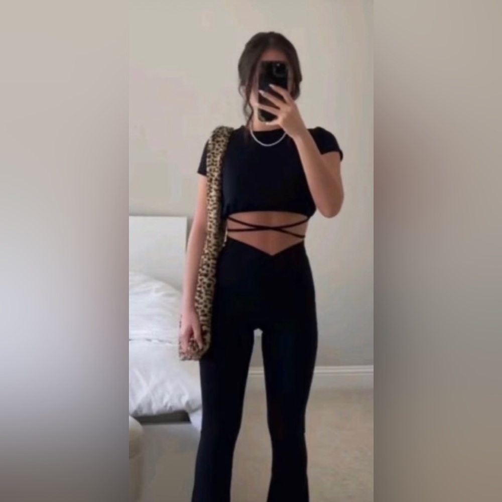 Black Crop Top w/ Lace